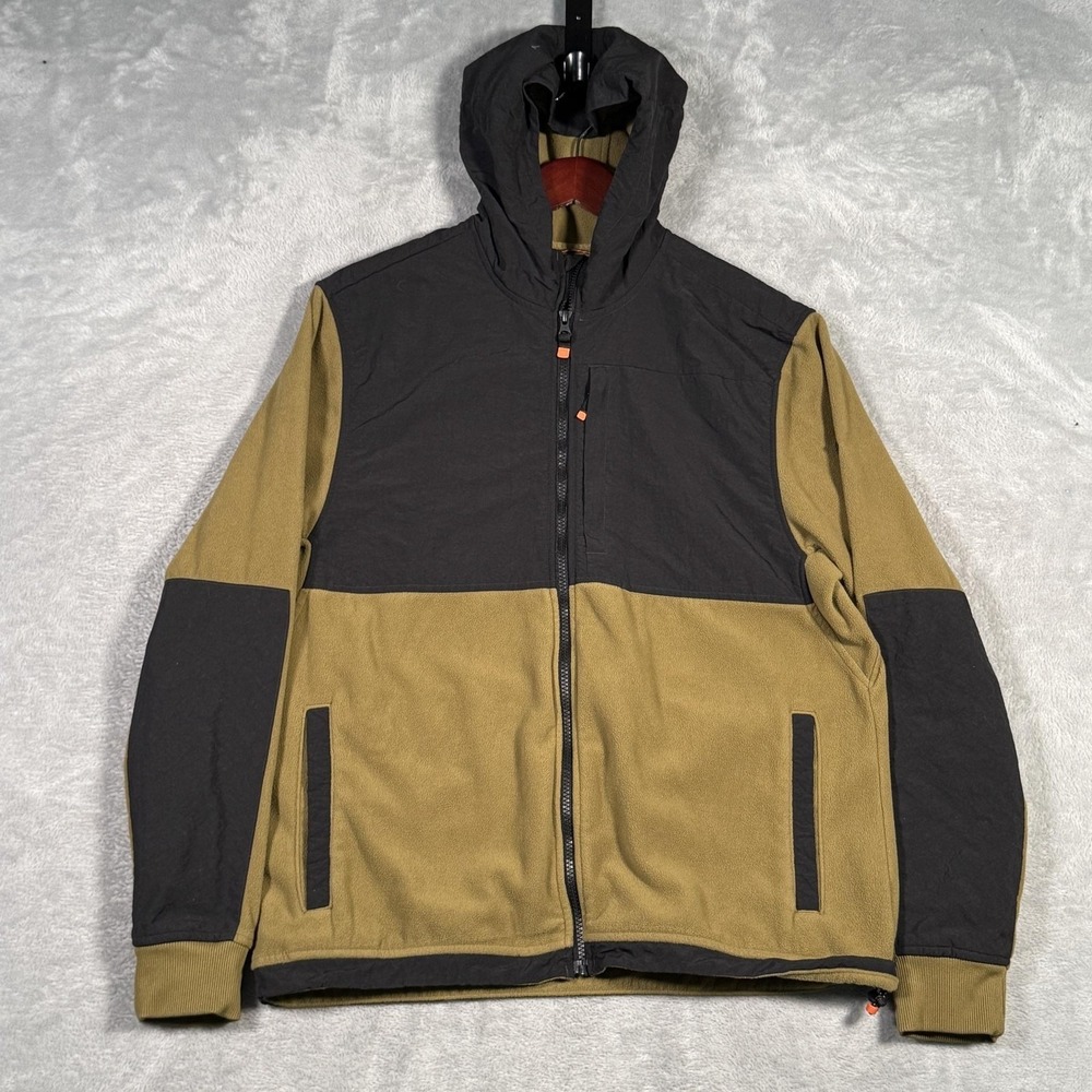Alaskan Hard Gear Jacket Mens M Green Thaw Depth Fleece Hooded Full Zip